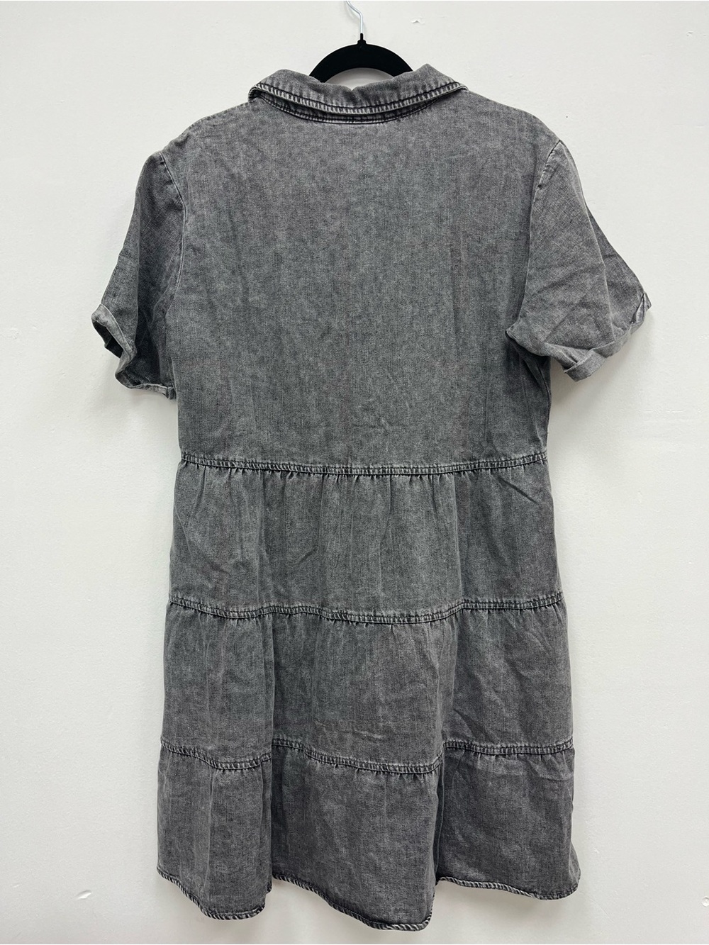 LuLaRoe Ashton denim black acid wash Dress - Picture 3 of 9